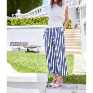 NEW FIFTEEN TWENTY sadie trousers in blue stripe